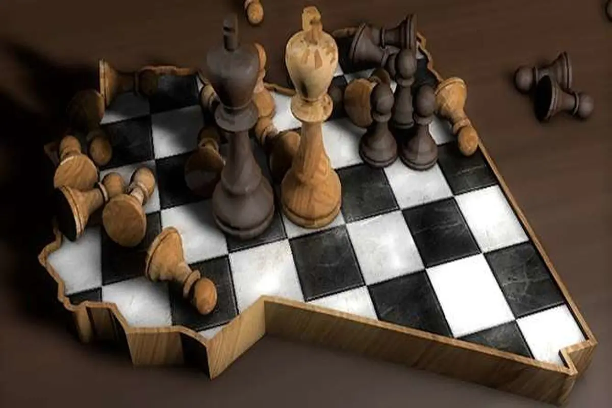 شطرنج روسیه و ترکیه با مهره‌های سوری در صفحه لیبی