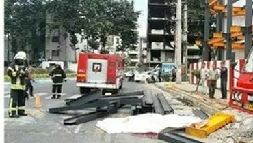 زنده به گور شدن مرد رشتی زیر تیرآهن مرگ + عکس