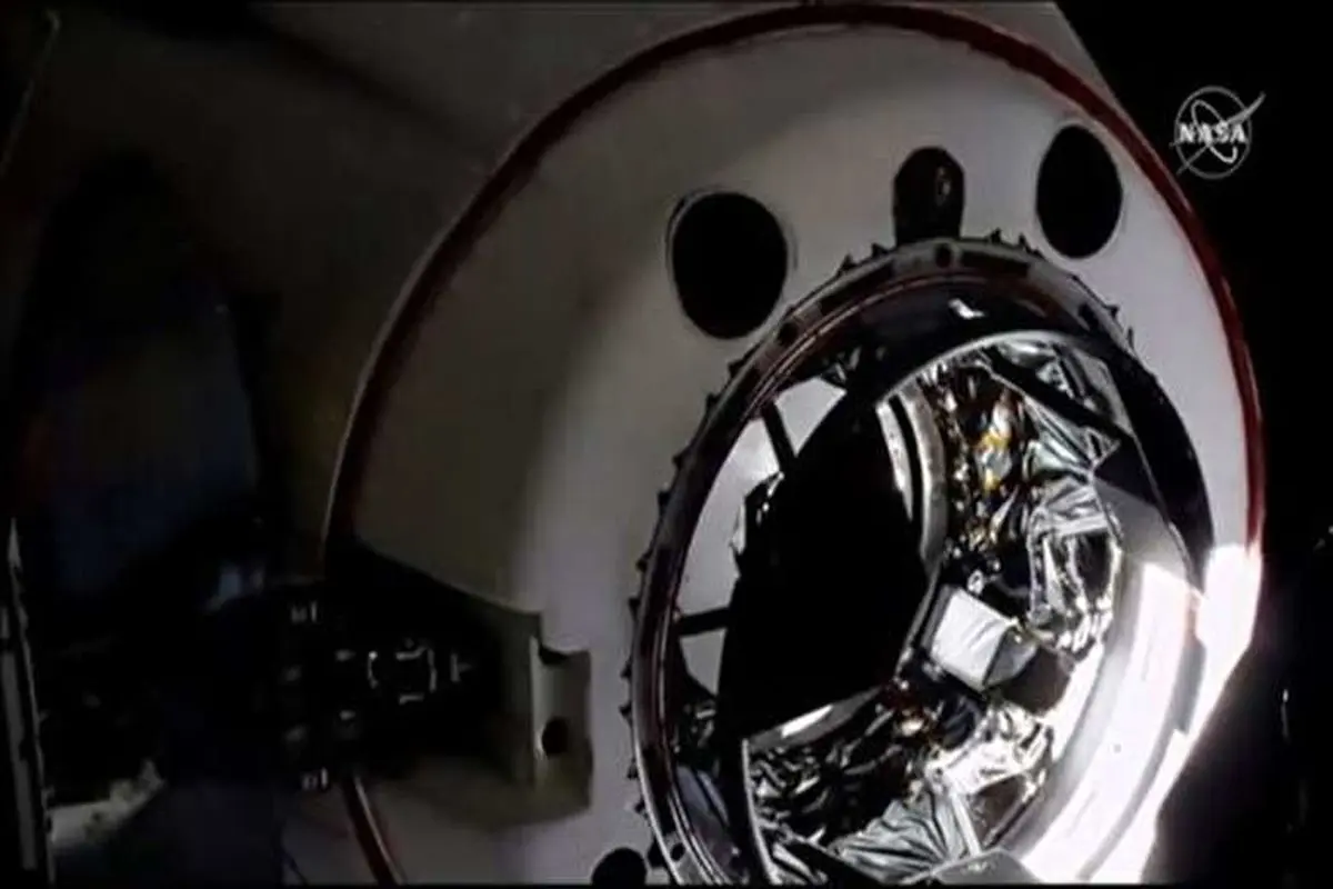 ویدیو/عملیات الحاق فضاپیمای کرو دراگون با ایستگاه فضایی بین‌المللی!