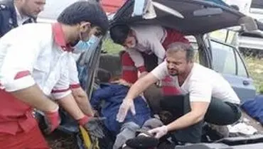 تصادف در جاده کرج - چالوس پنج مصدوم بر جا گذاشت