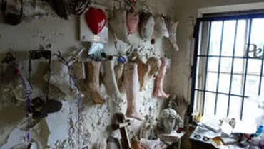 عکس/کلیسای وحشتناک پر از اعضای بدن!
