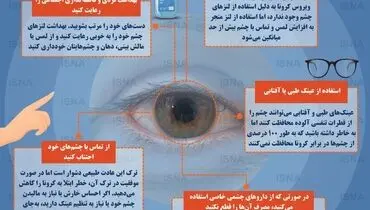 اینفوگرافی / پنج توصیه برای حفظ بهداشت چشم‌ها در دوران کرونا
