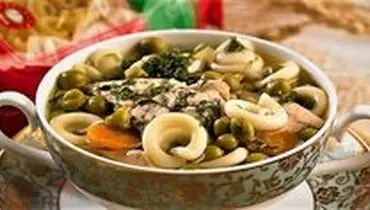 طرز تهیه سوپ پاستا و نخود