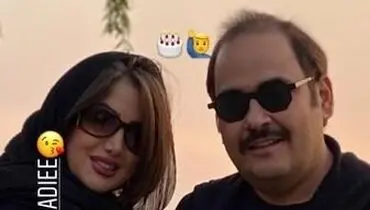 رضا داودنژاد و همسرش+عکس