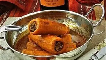 طرز تهیه دلمه هویج متفاوت با سس مخصوص