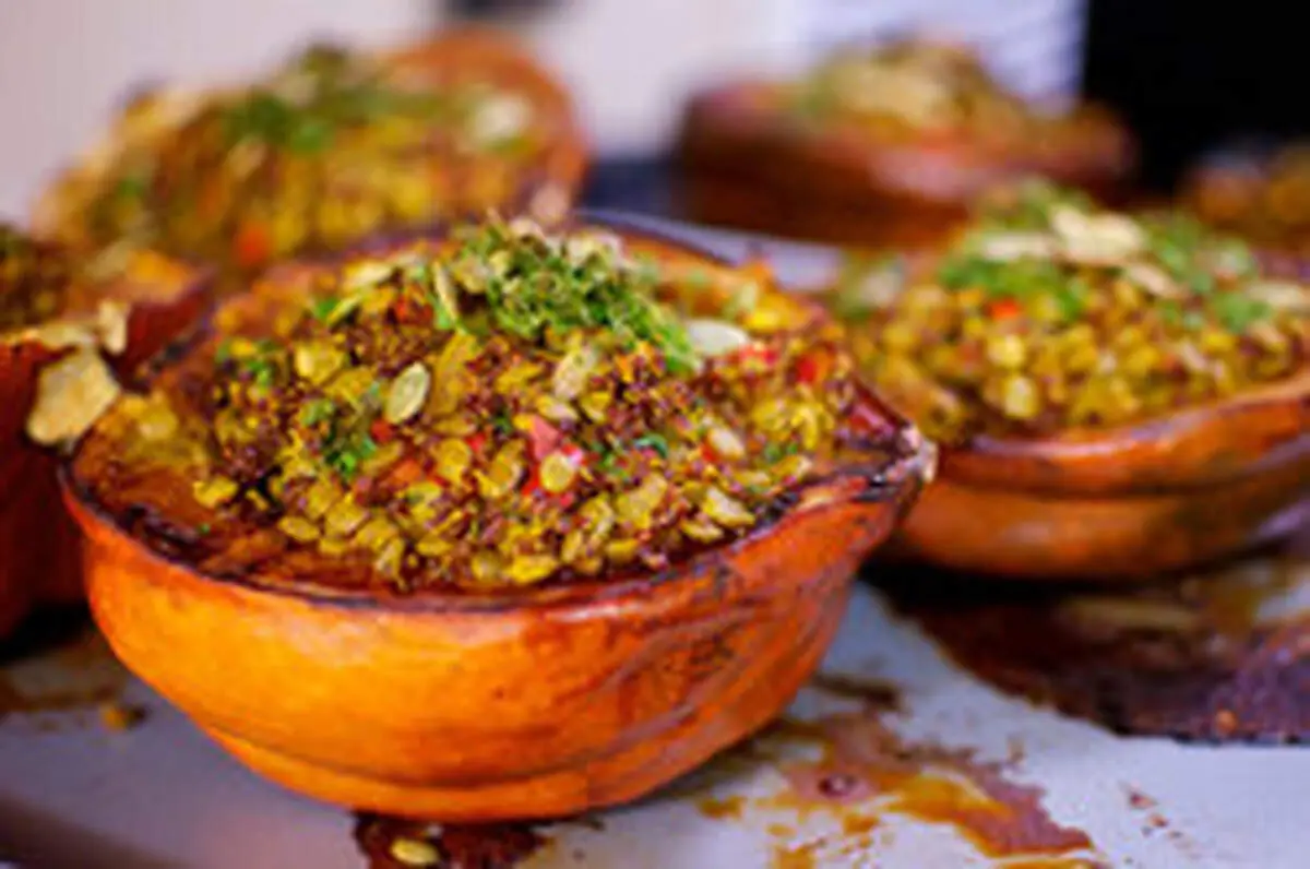 طرز تهیه دلمه کدو حلوایی