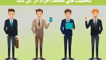 ویژگی های انواع تیپ های شخصیتی در دنیا