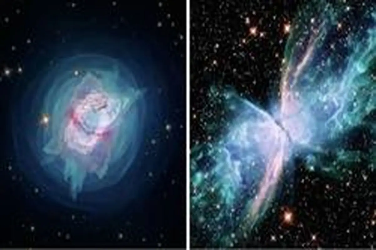 تصاویر خیره‌کنندهٔ تلسکوپ هابل از دو سحابی سیّاره‌نما