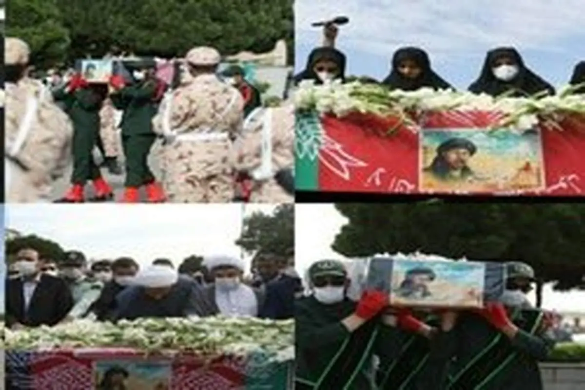 ورود پیکر شهید «نسیم افغانی» به فرودگاه مشهد