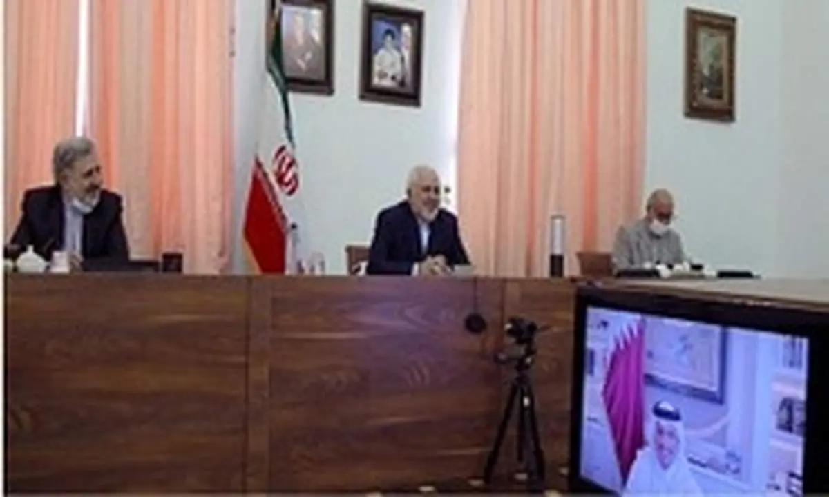 رایزنی ظریف با همتای قطری درباره هفتمین نشست کمیسیون مشترک اقتصادی