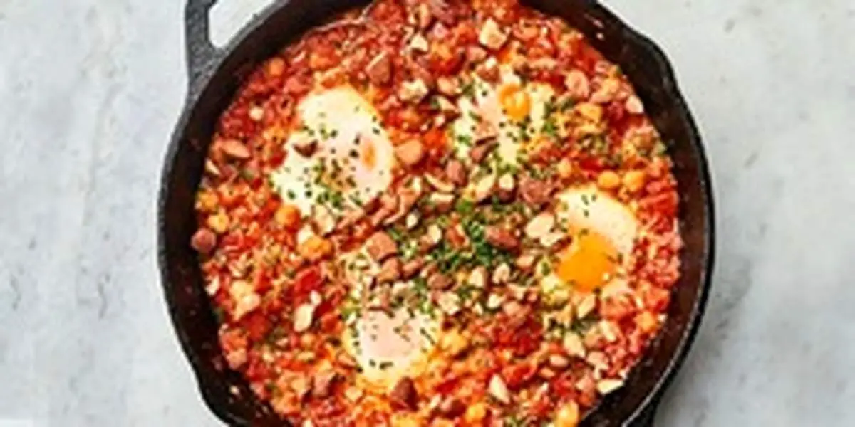 طرز تهیه املت گوجه با نخود