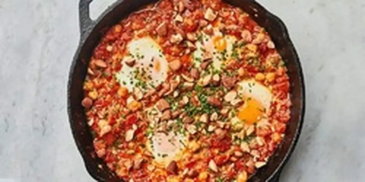 طرز تهیه املت گوجه با نخود