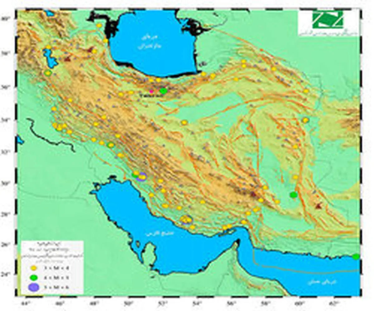 تهران در خرداد ماه ۱۵ بار لرزید
