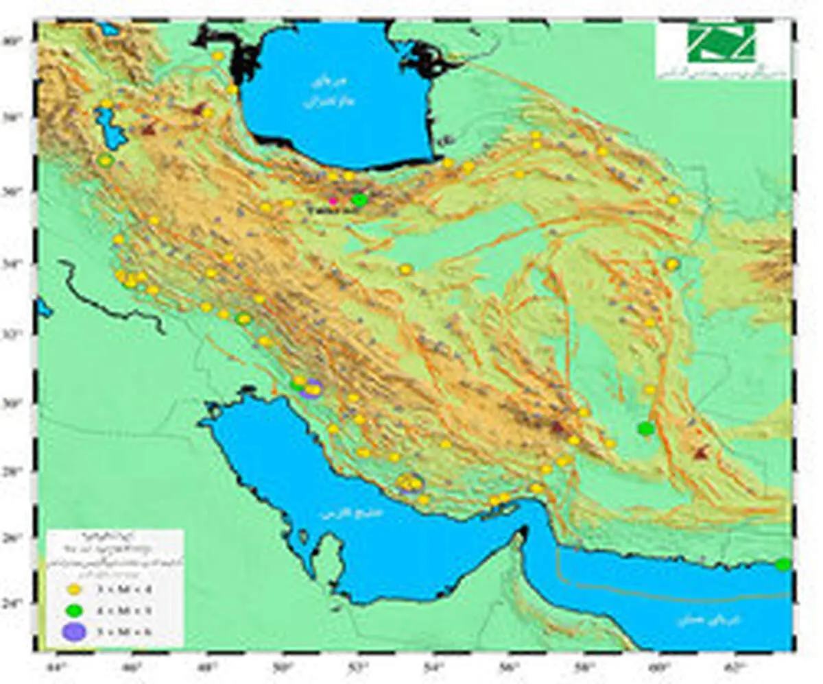 تهران در خرداد ماه ۱۵ بار لرزید