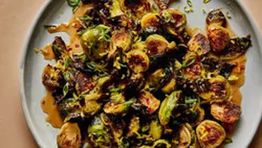 طرز تهیه کلم بروکسل رست شده