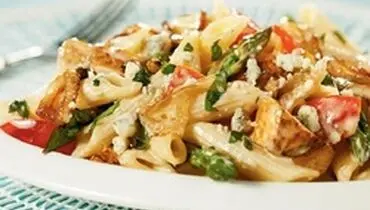 طرز تهیه پاستای مرغ کبابی خوشمزه