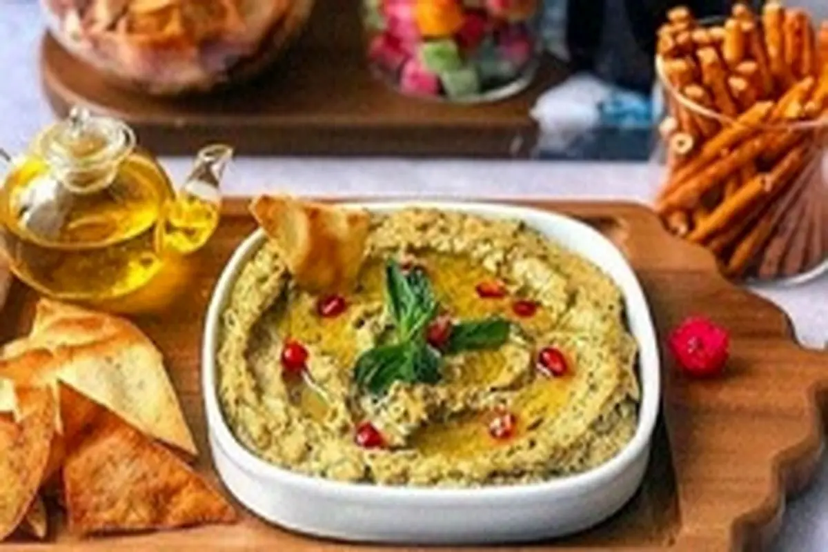 طرز تهیه حمص بادمجون کبابى