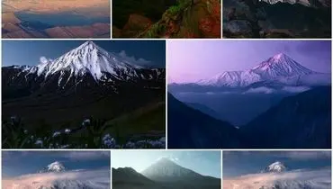 تصاویر دیدنی از قله‌ی دماوند