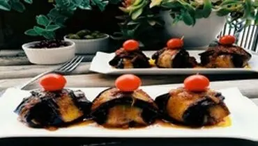 طرز تهیه بادمجان بقچه خوشمزه