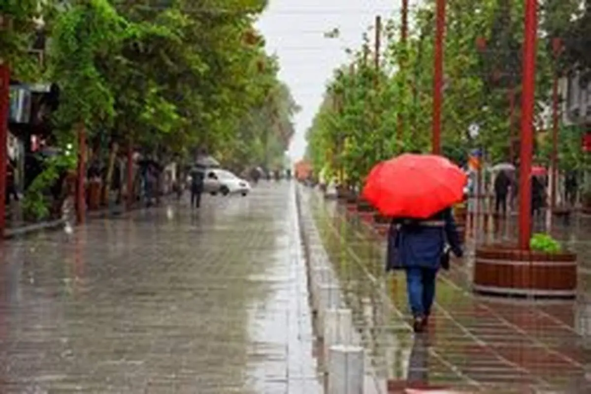 بارش پراکنده باران در برخی استان‌های کشور