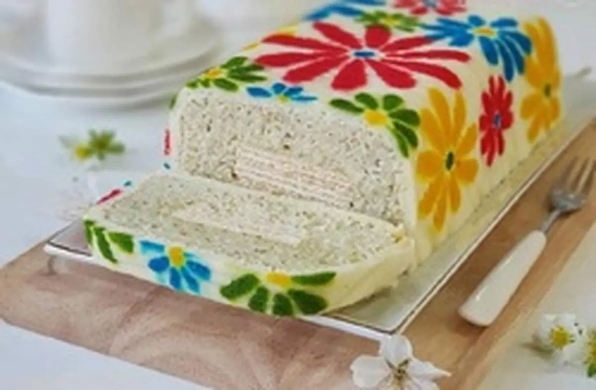 دستور تهیه رولت طرح دار