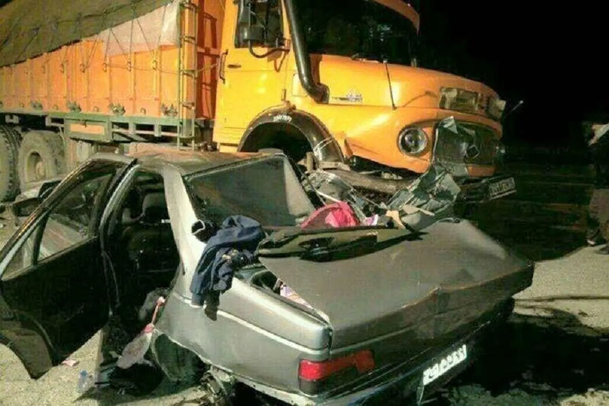 تصادف هولناک با ۶ کشته و ۲ مصدوم در مسیر قزوین-آبیک