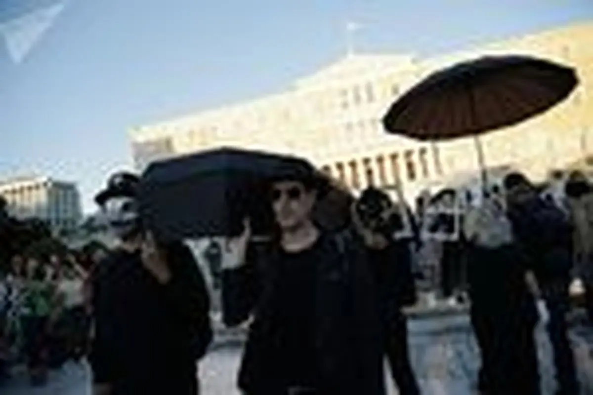 درگیری پلیس یونان با معترضان