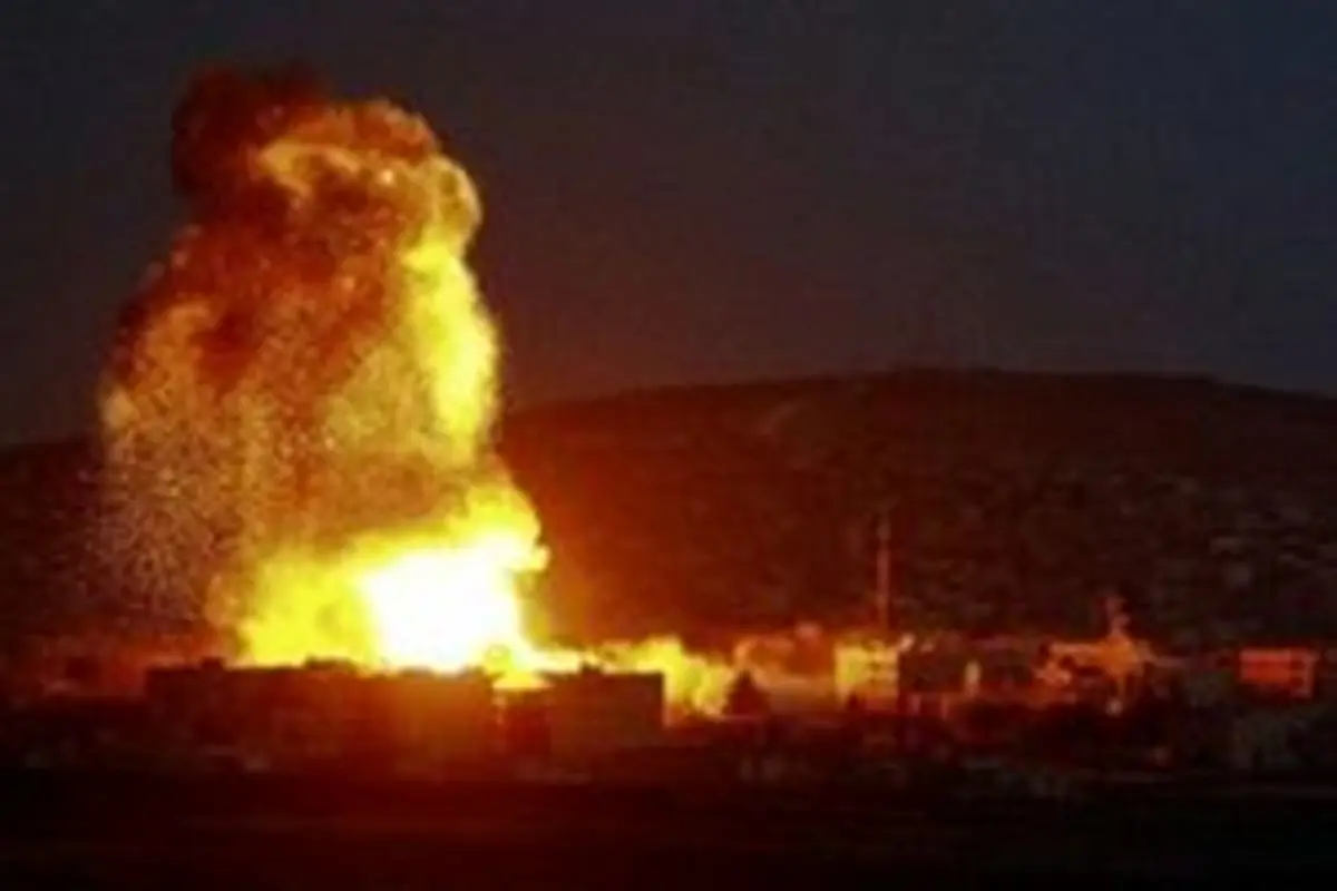 شنیده شدن صدای چند انفجار در آسمان شهر الجبلیه سوریه