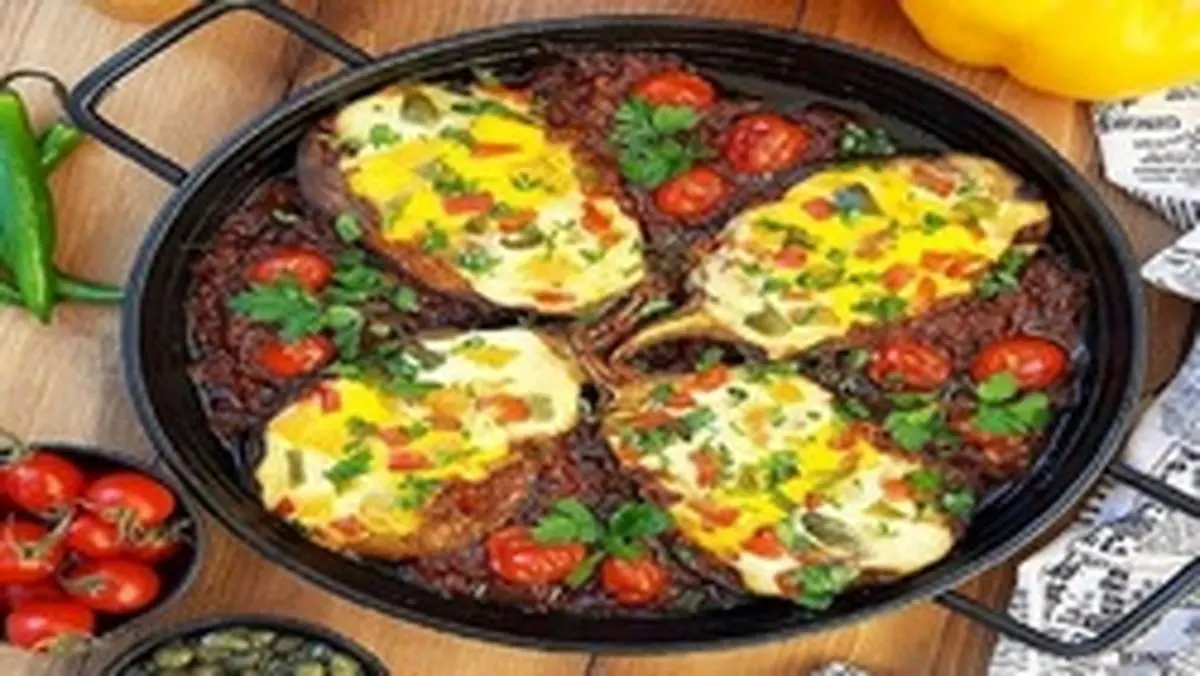 طرز تهیه بادمجان شکم پر
