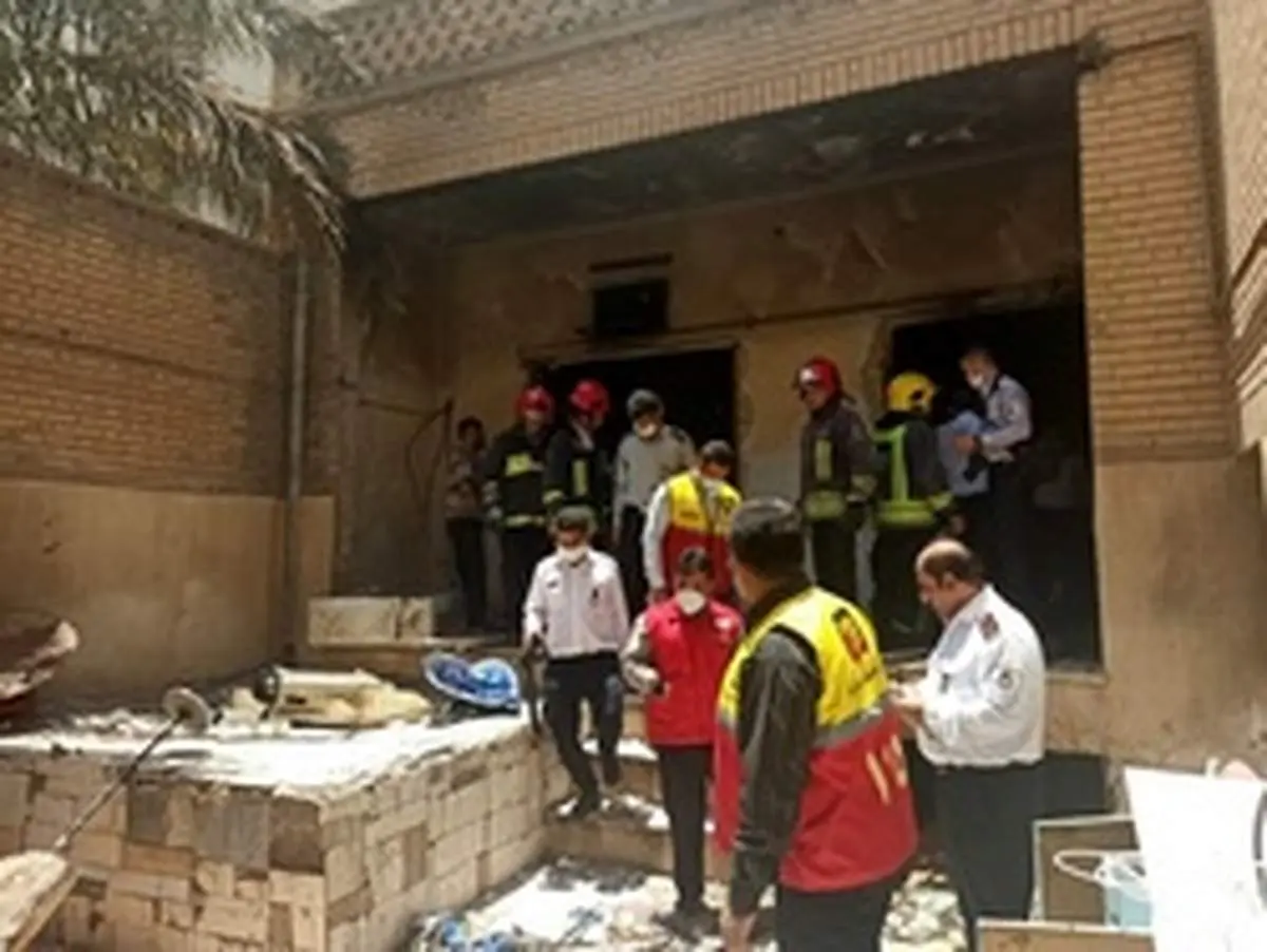 پنج مصدوم بر اثر انفجار گاز در یک کارگاه خیاطی در اهواز