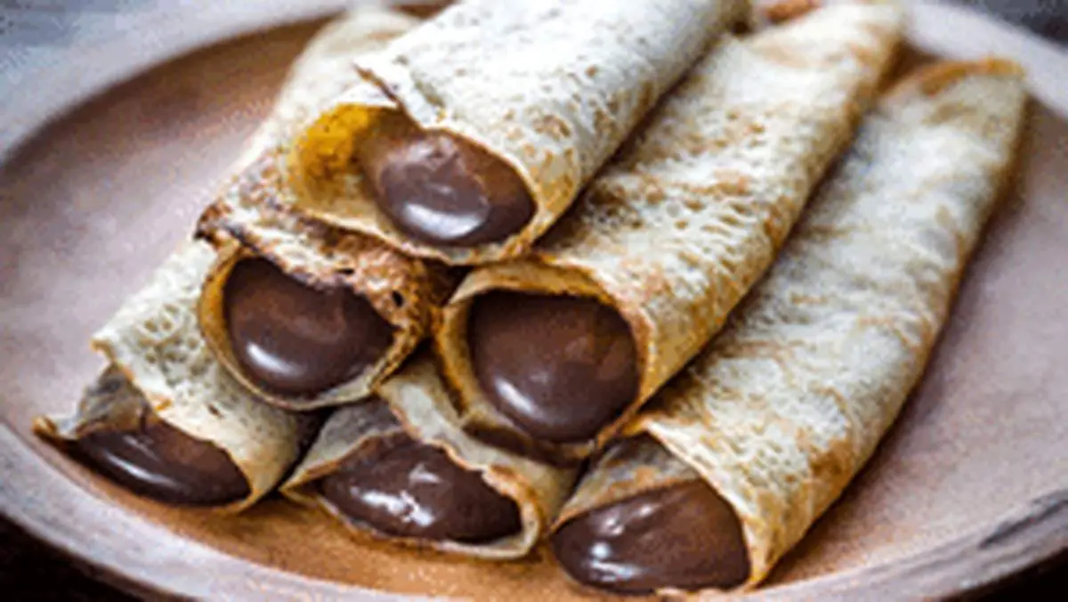 طرز تهیه کرپ شکلات و کره بادام خانگی