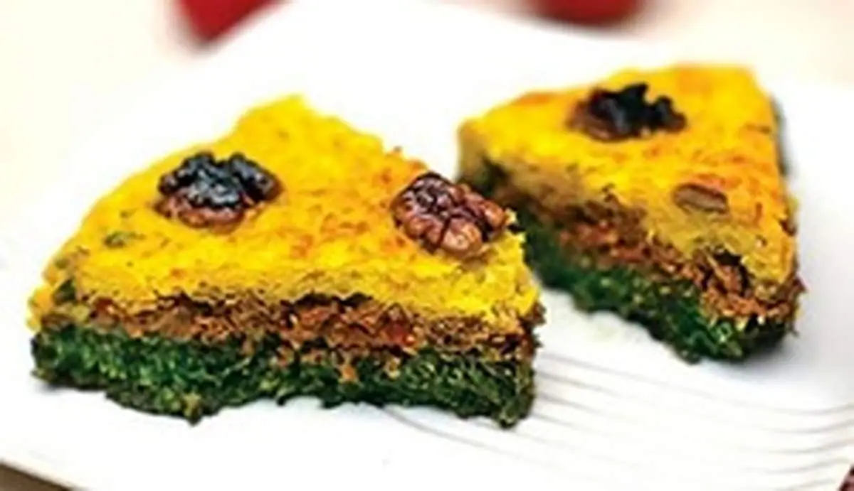 طرز تهیه کوکوی مجلسی سه رنگ تبریز