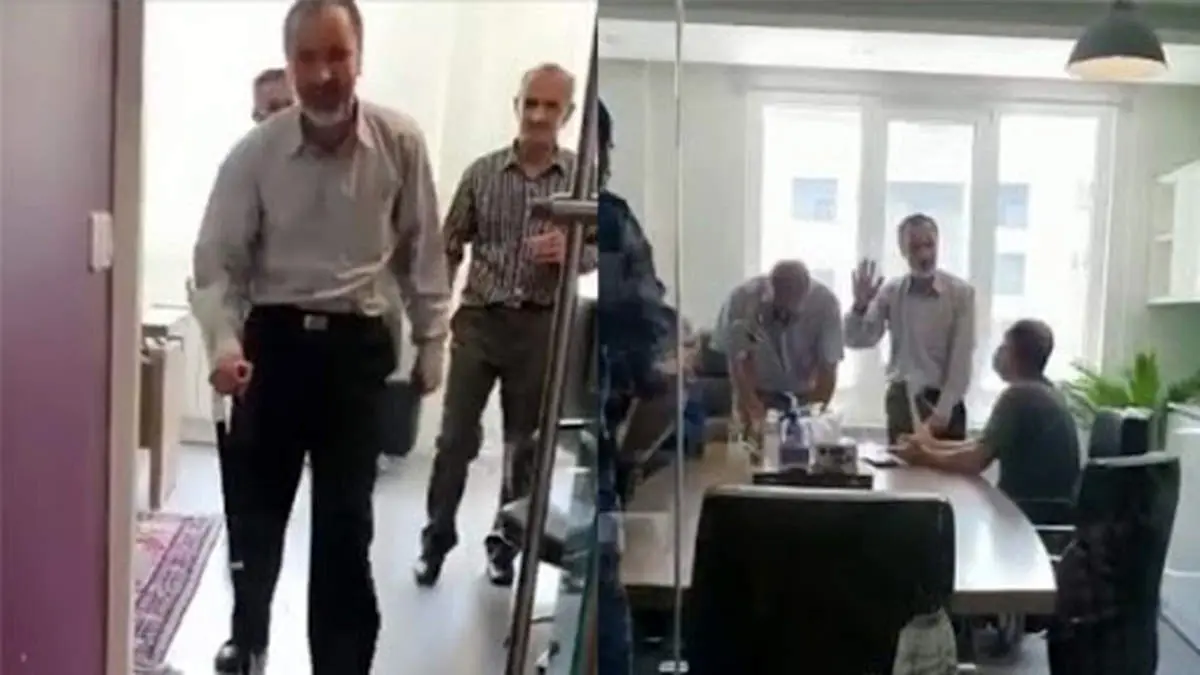 جنجال حمید بقایی در دفتر روزنامه شرق +فیلم