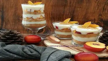 طرز تهیه تاتلی شلیل لیوانی