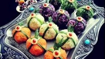 طرز تهیه سالاد توپی رنگارنگ مجلسی