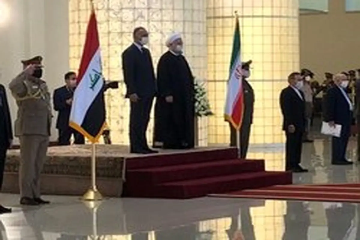 استقبال رسمی روحانی از نخست وزیر عراق در تهران + عکس