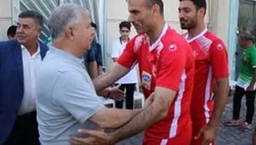 علی پروین در تمرین پرسپولیس حاضر شد + عکس