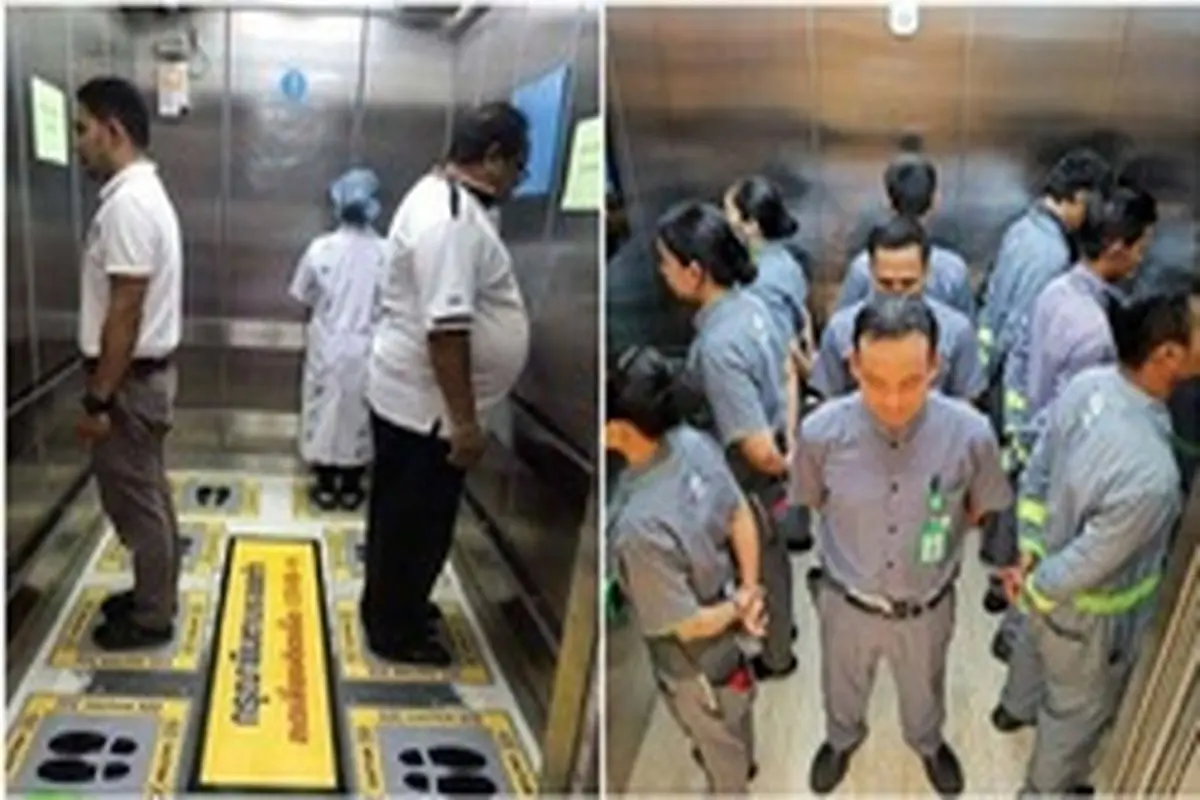 اصول استفاده از آسانسور در روزهای کرونایی