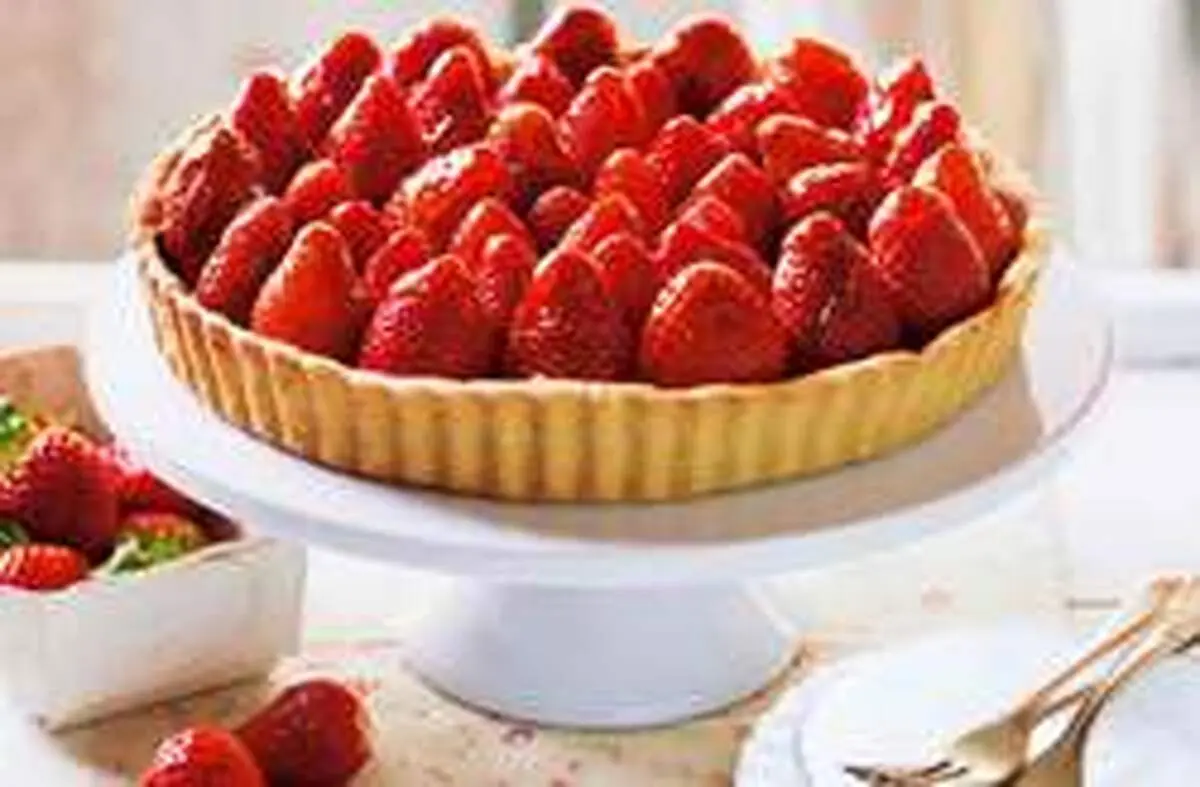 طرز تهیه تارت توت فرنگی خوشمزه