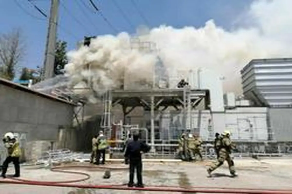 آتش‌سوزی واحد گازی نیروگاه طرشت برطرف شد