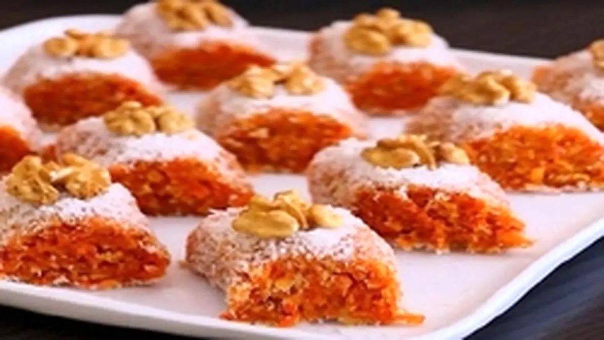 طرز تهیه دسر هویج رولی