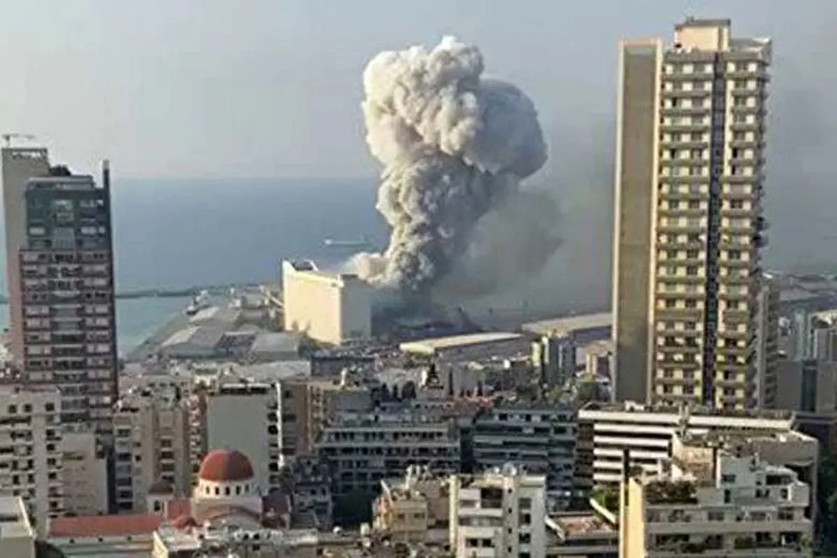 جزییات انفجار بیروت در تصاویر آهسته + فیلم