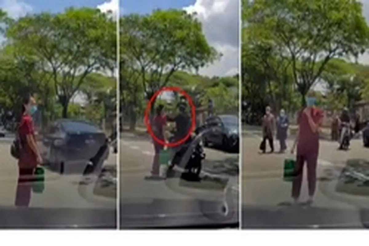 لحظه سرقت گردنبند زن عابر در خیابان! + فیلم