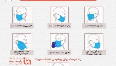 اشتباهات رایج در استفاده از ماسک + اینفوگرافی