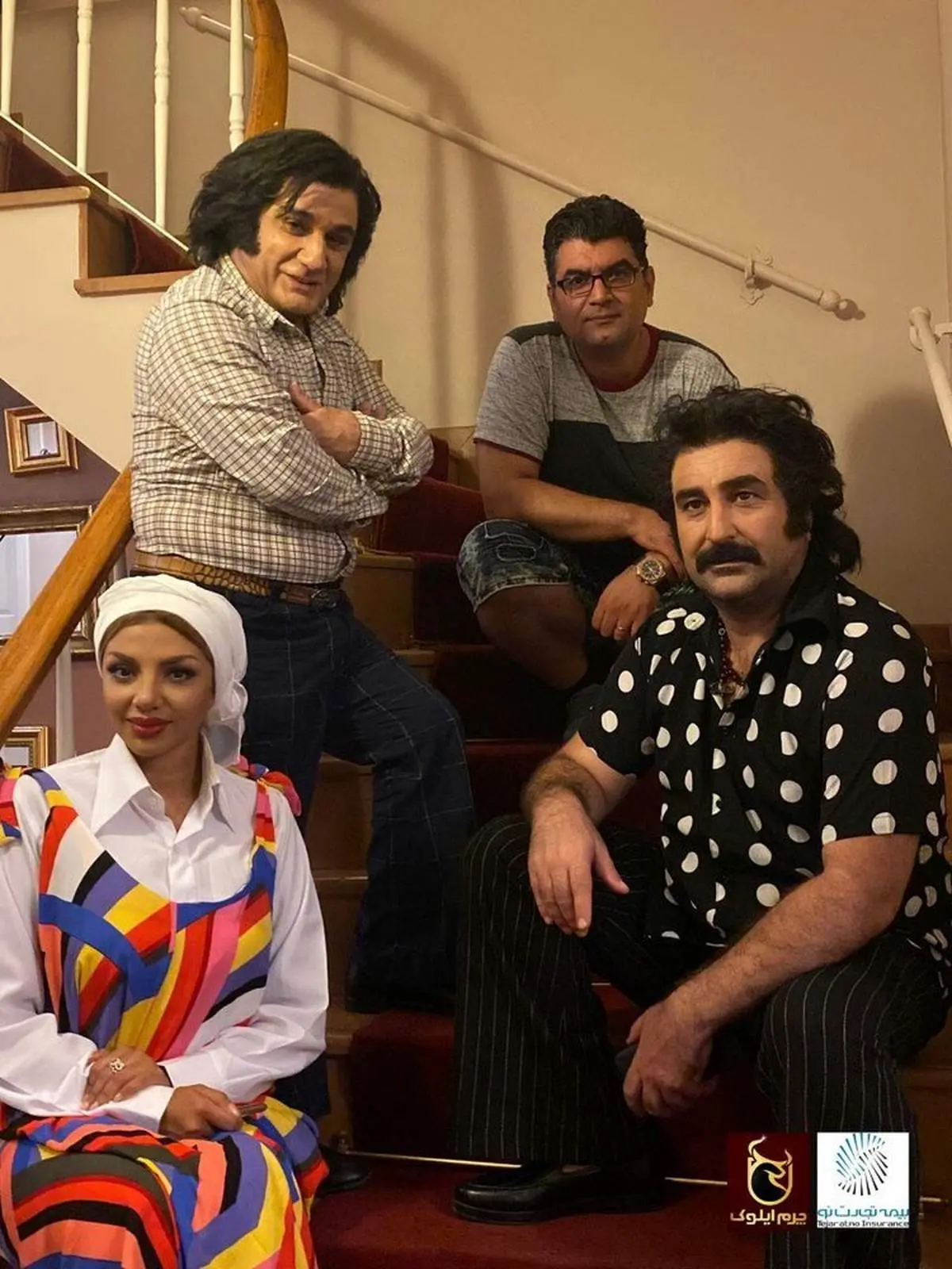 چهره جالبِ مهدی هاشمی و مهران احمدی با کلاهگیس در فیلم «کوسه»