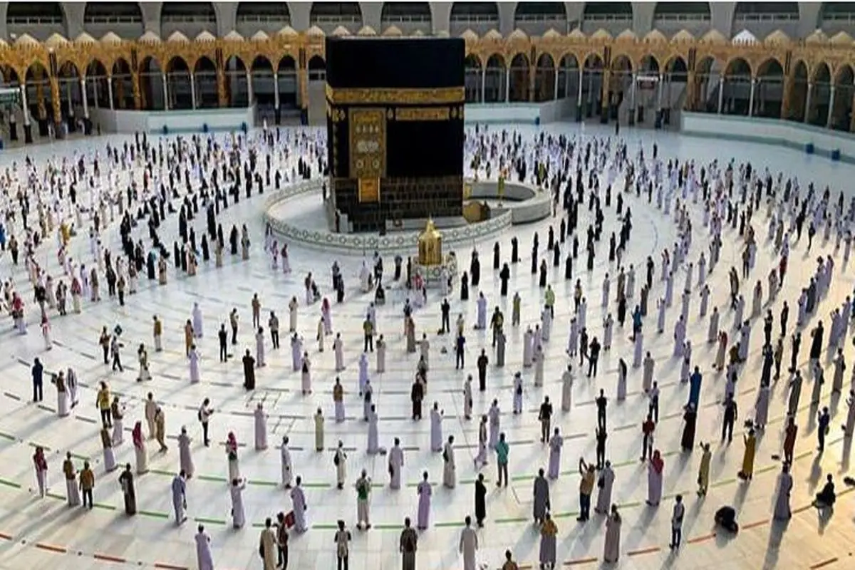 تایم لپسی زیبا از طواف وداع زائران مسجدالحرام + فیلم