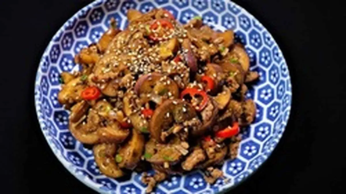 طرز تهیه بادمجان با قارچ، خوراک خوشمزه و ارزان