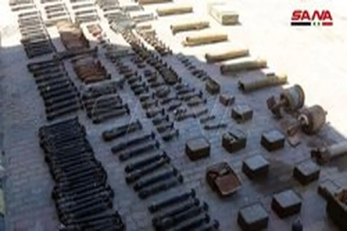 کشف مهمات و سلاح‌های داعش در حومه دیر الزور سوریه