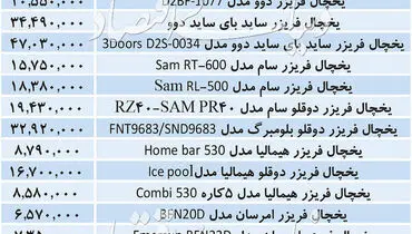 قیمت نگران‌کننده یخچال و فریزر در بازار + جدول