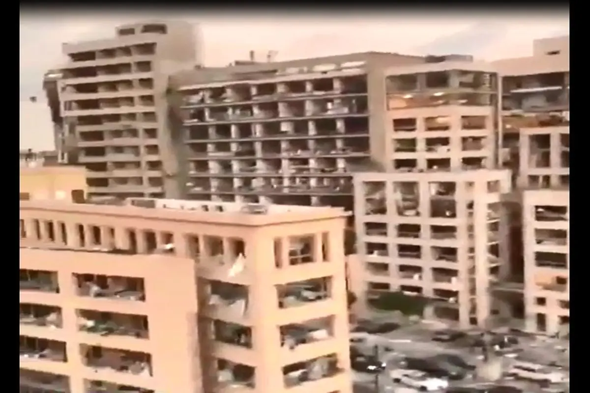 صحنه های آخرالزمانی از خیابان های بیروت بعد از انفجار + فیلم